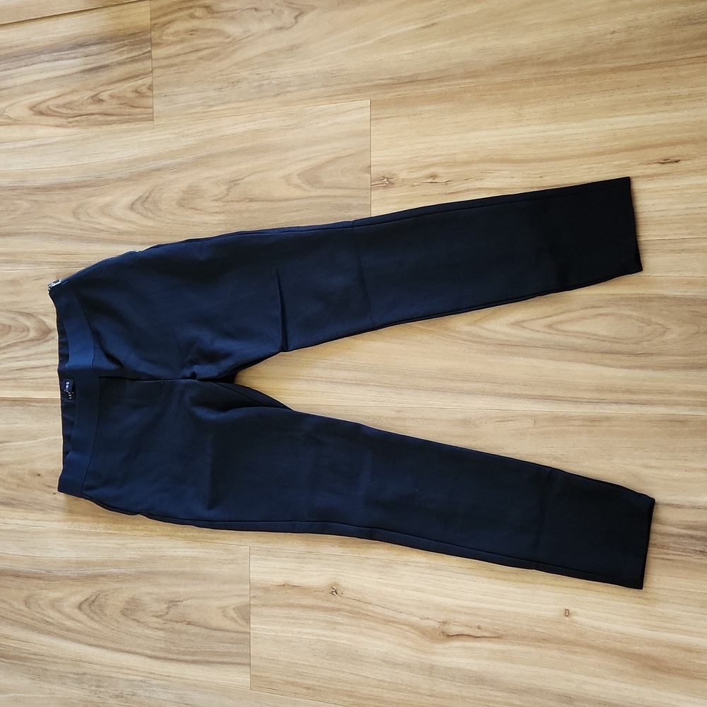 WHBM Leggings, The Legging, Size 8, Black, Side Zip